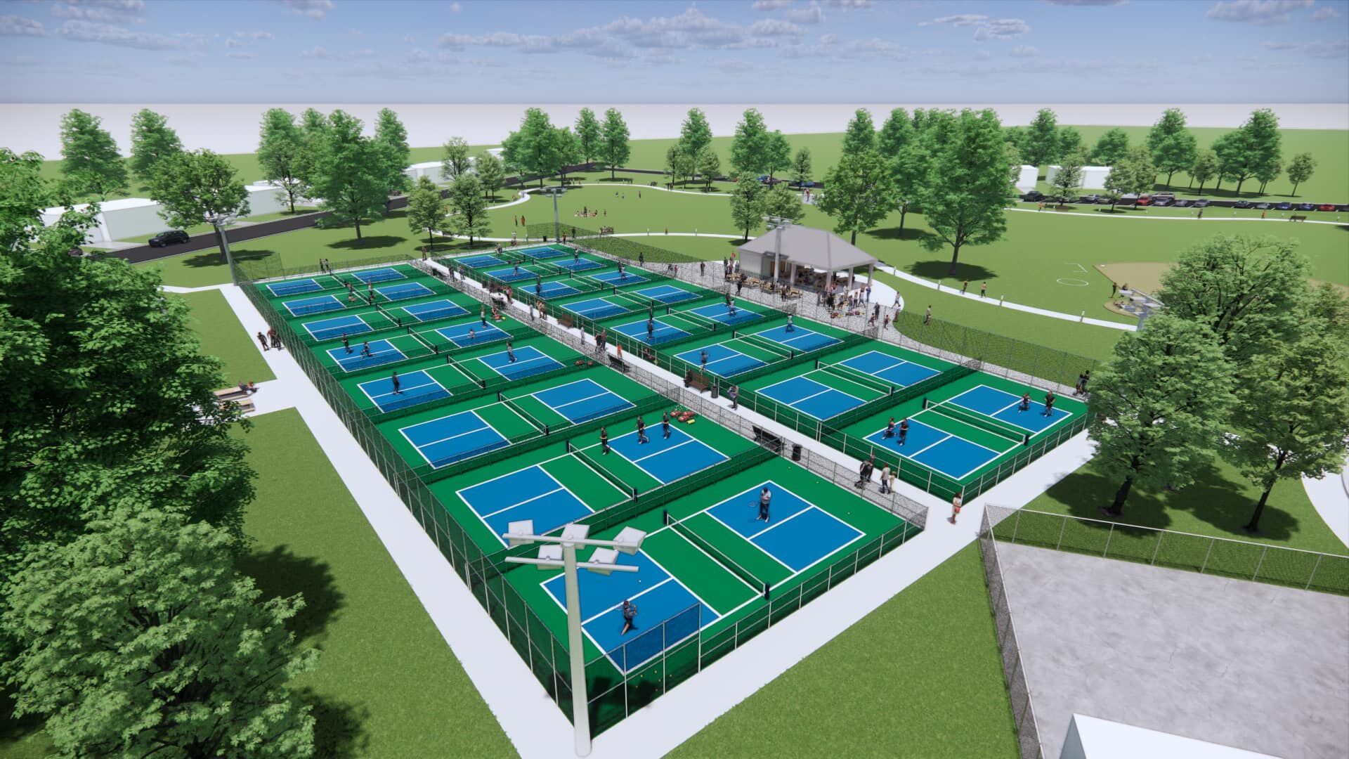Jeffersonville-Lottie Oglesby Park-Pickleball courts plan 3-14-23